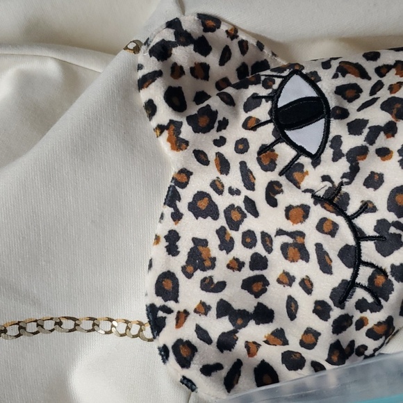 Beautiful Biscotti  girls cream colored dress leopard accent - Picture 4 of 5